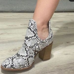 Snake Skin Booties